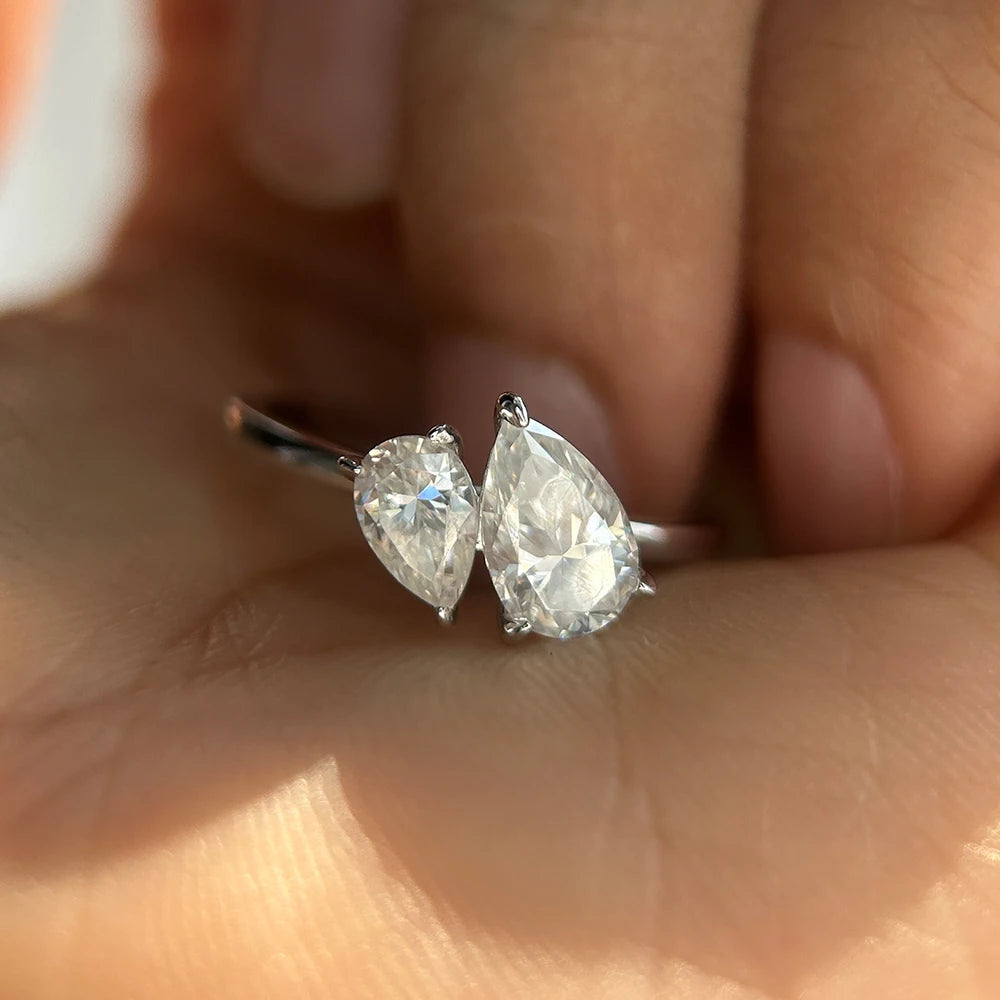 Toi et Moi Moissanite Ring