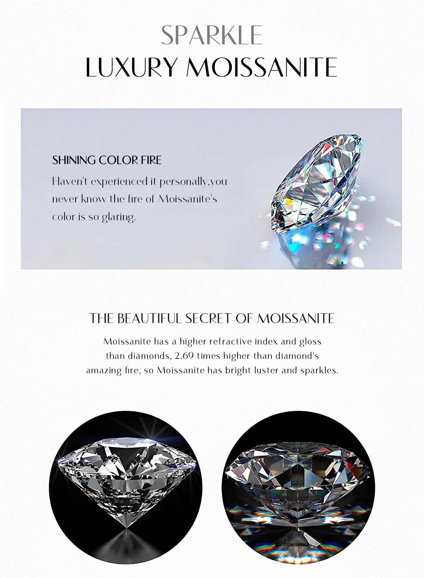 Square Moissanite Ring