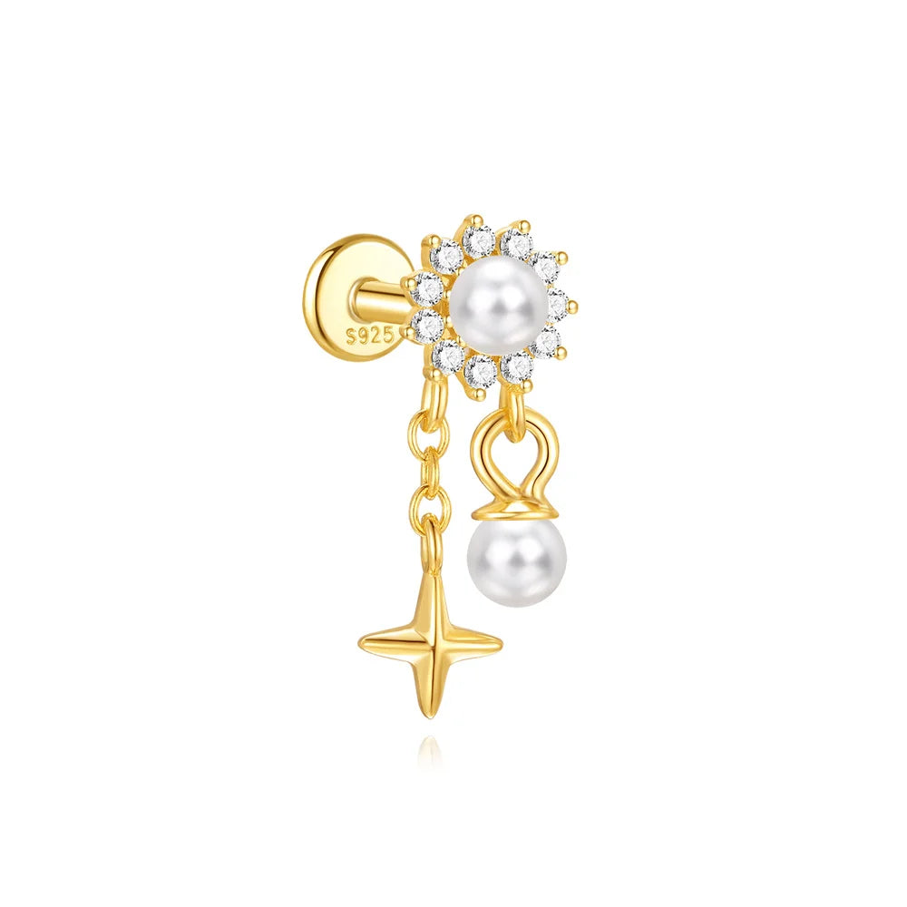 Pearl Hoop Earrings