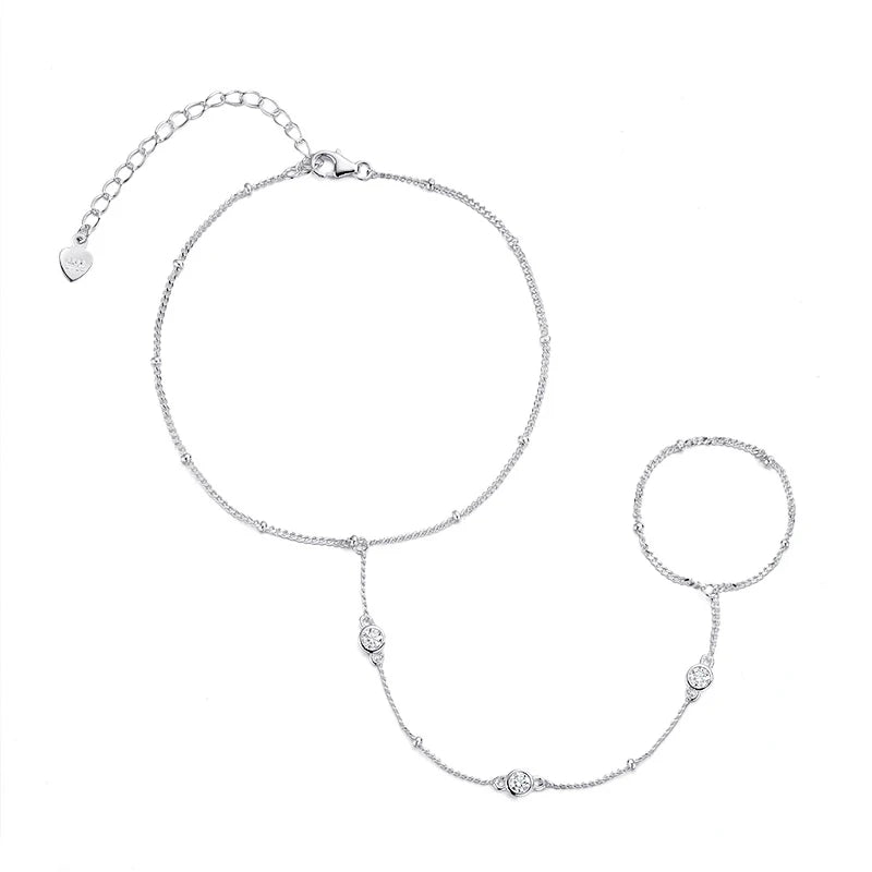 Adjustable Moissanite Chain Bracelet