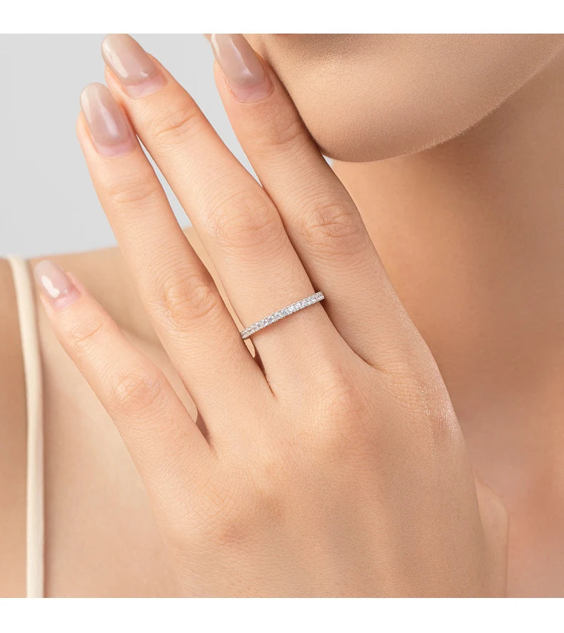 Zircon Wedding Band Ring