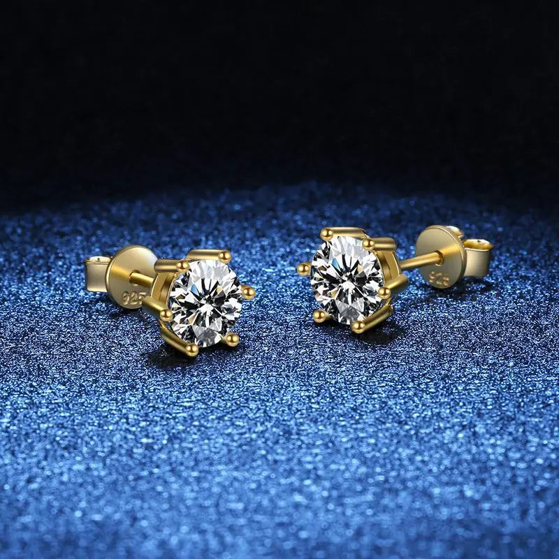 Moissanite Stud Earrings