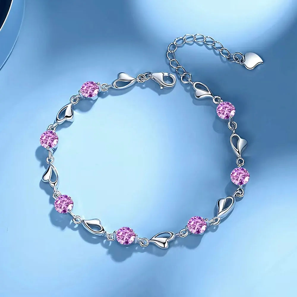 Heart Charm Bracelet