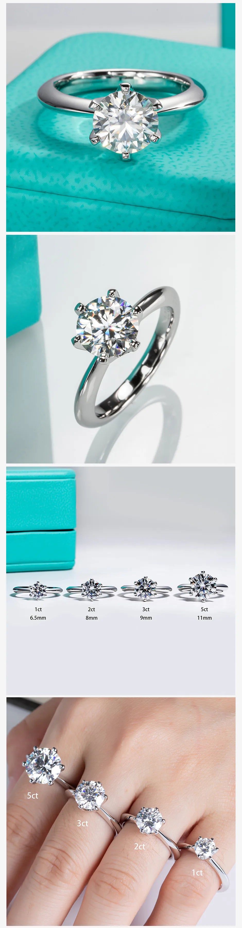 Moissanite Engagement Ring