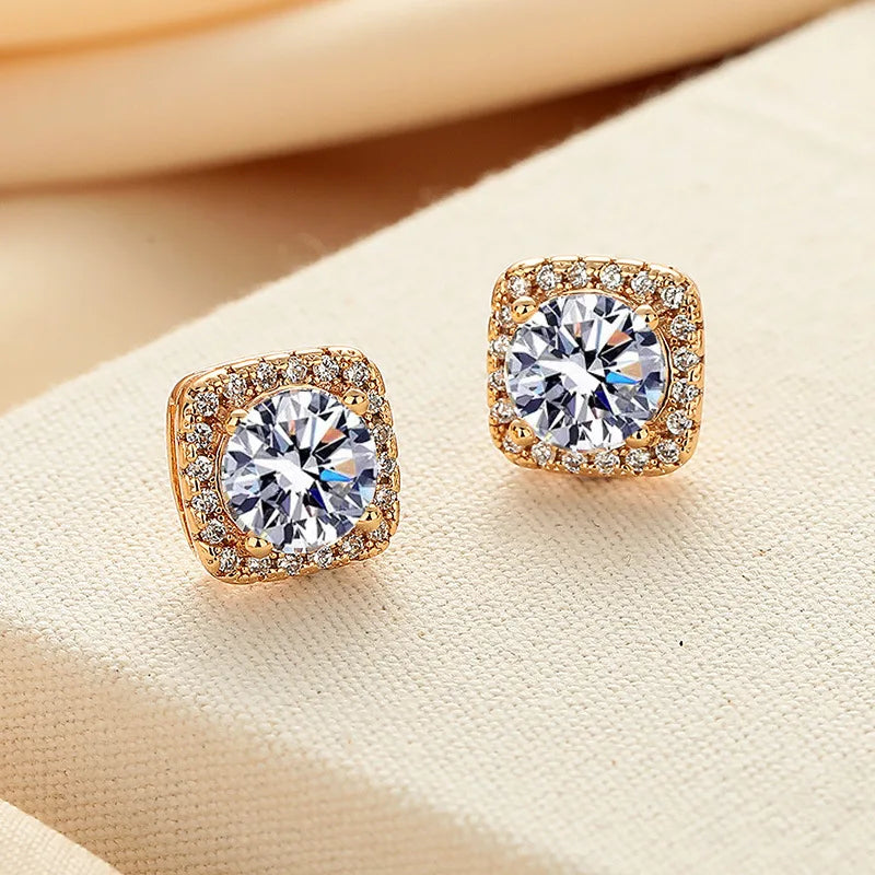 Moissanite Stud Earrings