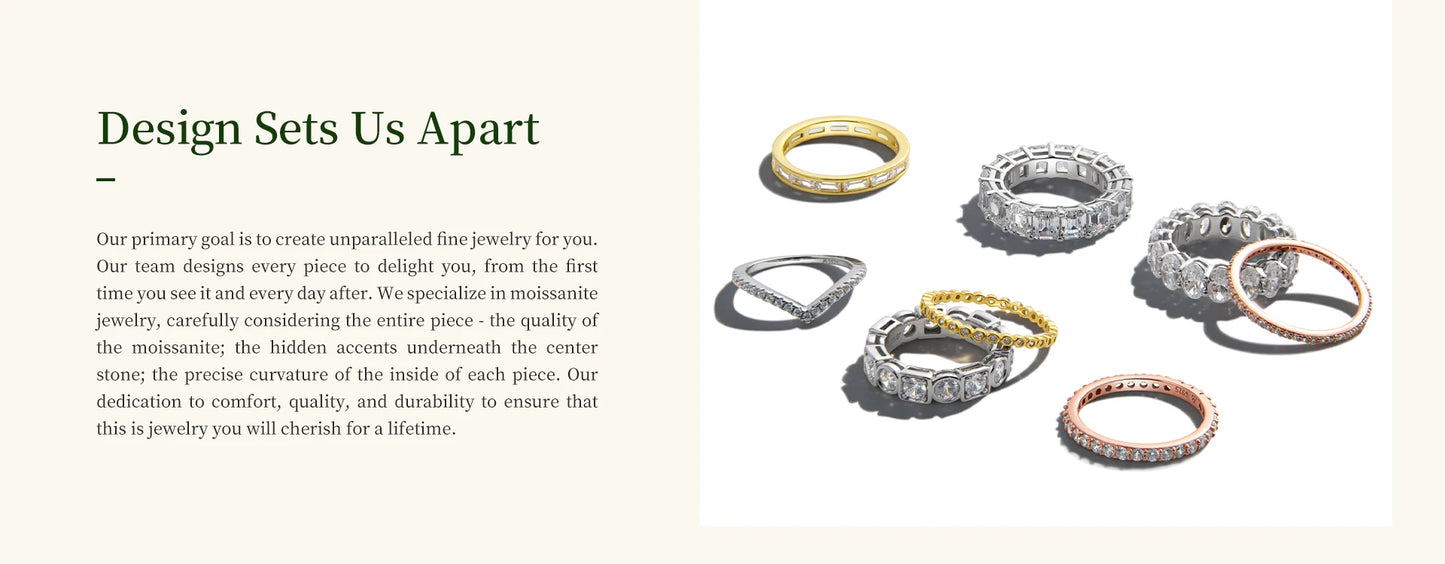 Classic Moissanite Promise Ring