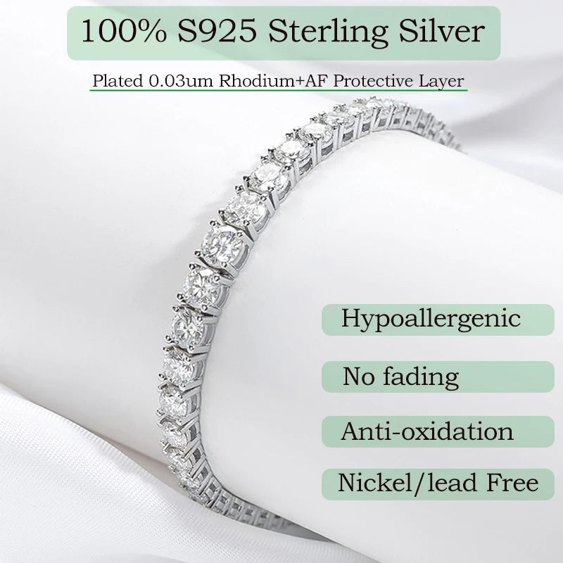 Moissanite Tennis Bracelet