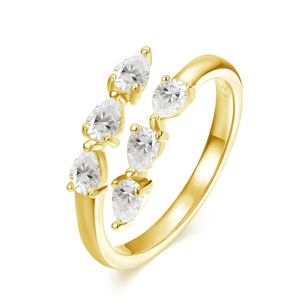 Crown Moissanite Ring