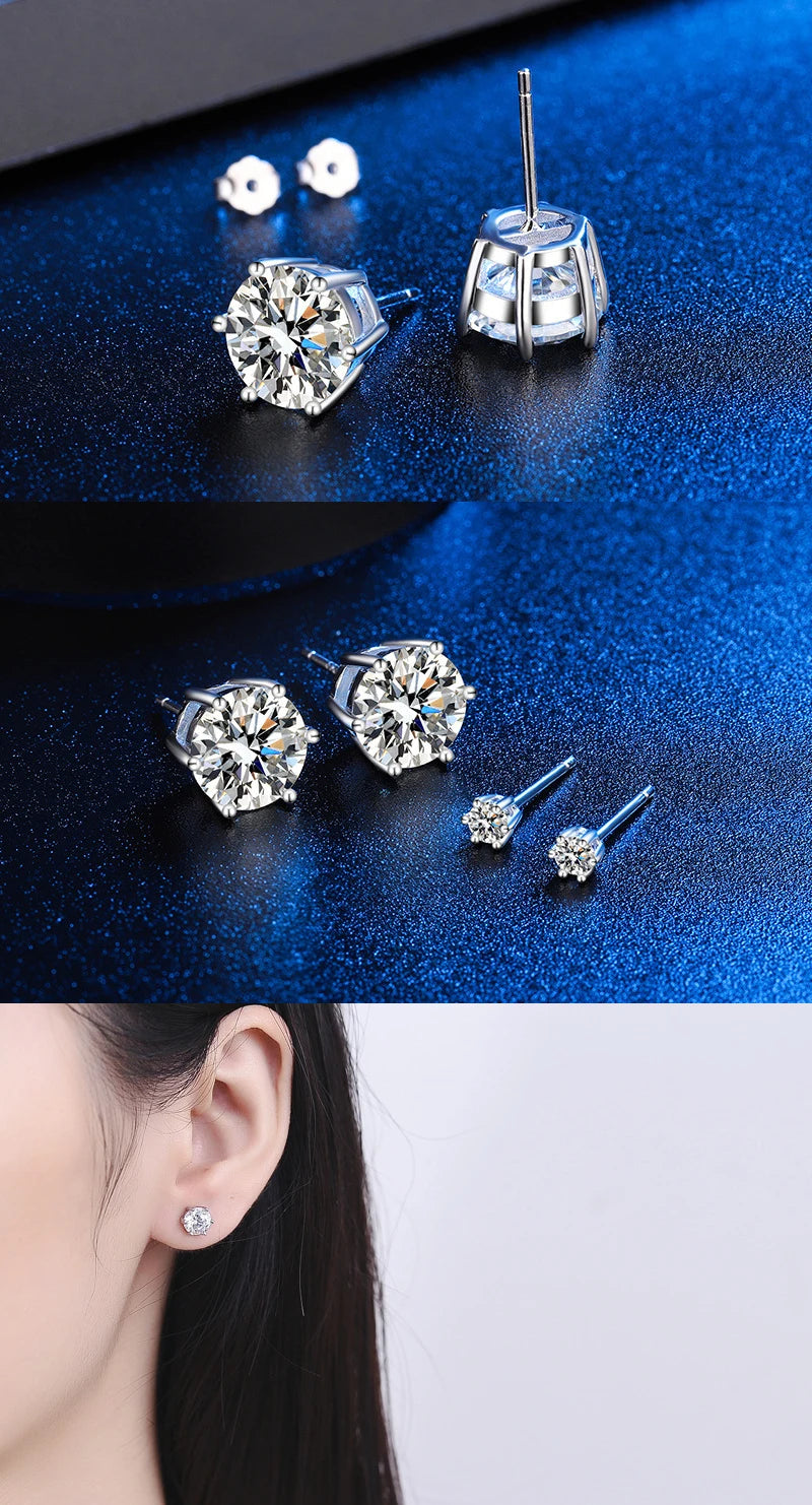 Moissanite Stud Earrings