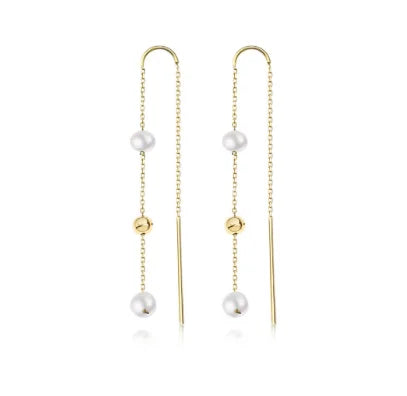Pearl Hoop Earrings