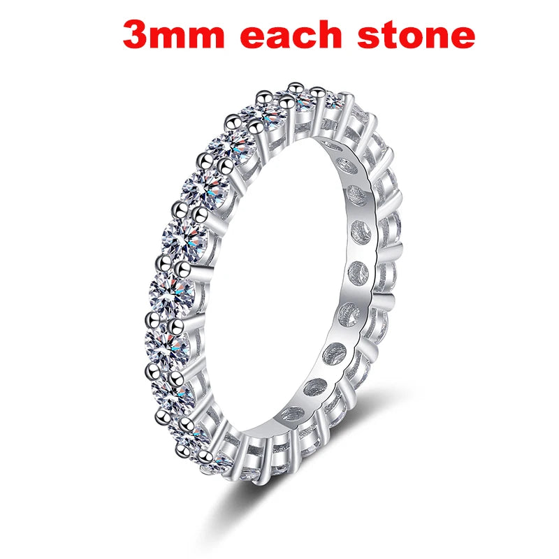 Moissanite Eternity Band Ring