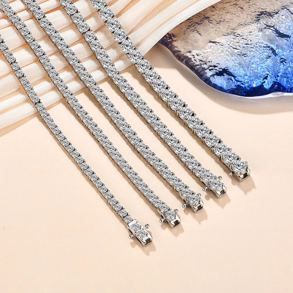 White Gold Moissanite Tennis Bracelet