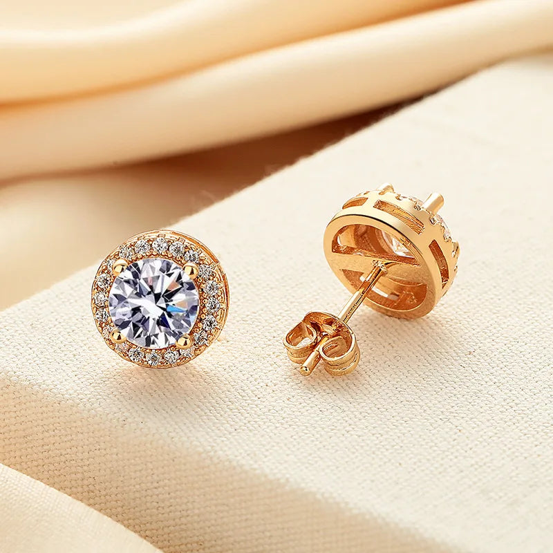 Moissanite Stud Earrings