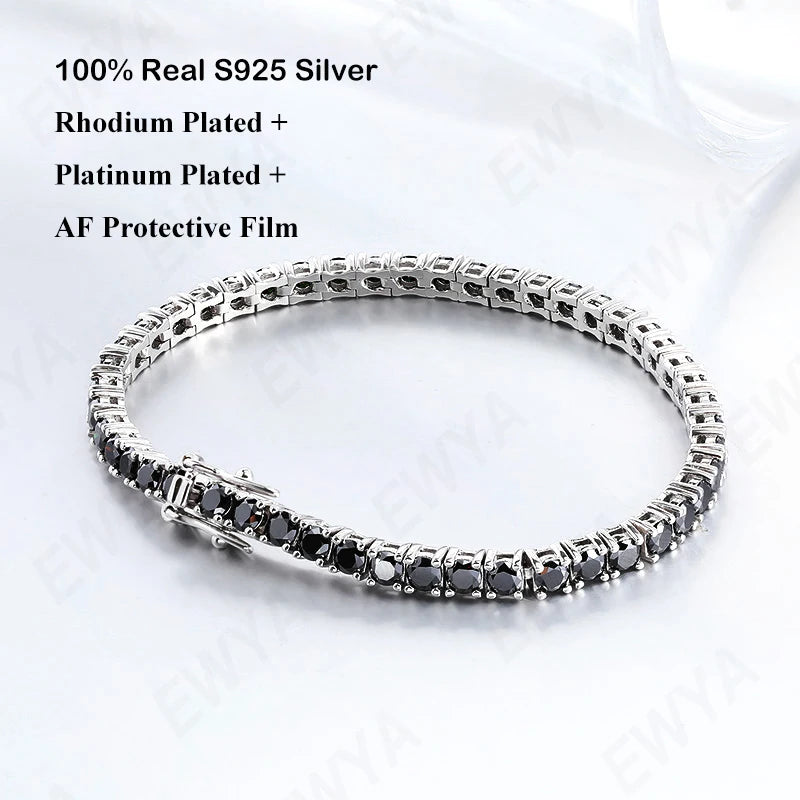 Rose Gold Moissanite Tennis Bracelet
