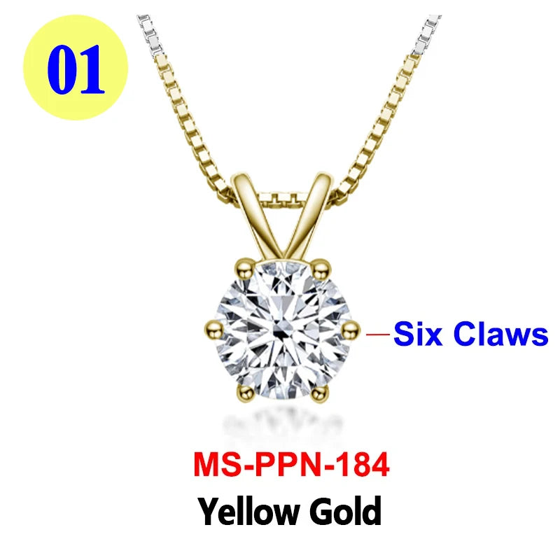 Moissanite Pendant Necklace