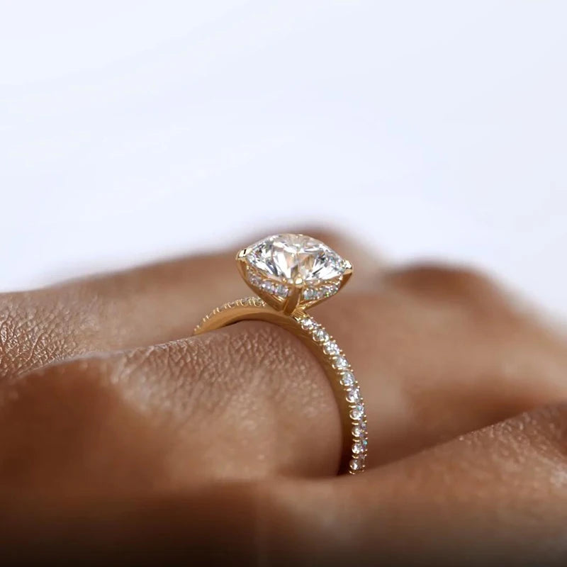 Classic Moissanite Promise Ring