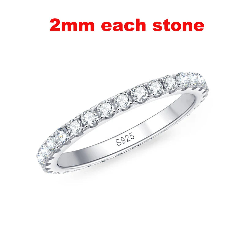 Moissanite Eternity Band Ring