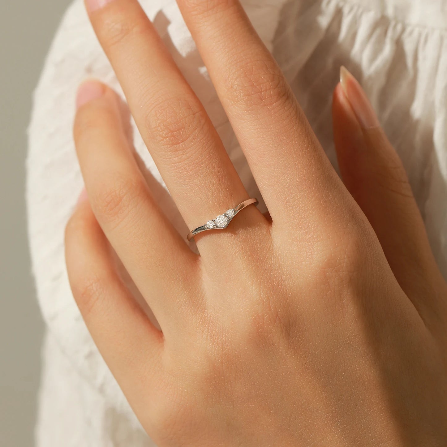 Simple Eternity Moissanite Ring