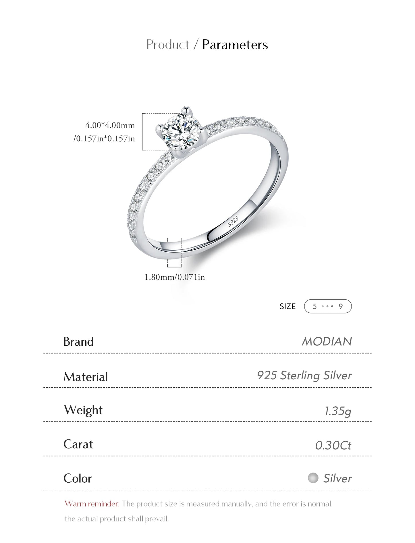 Square Moissanite Ring