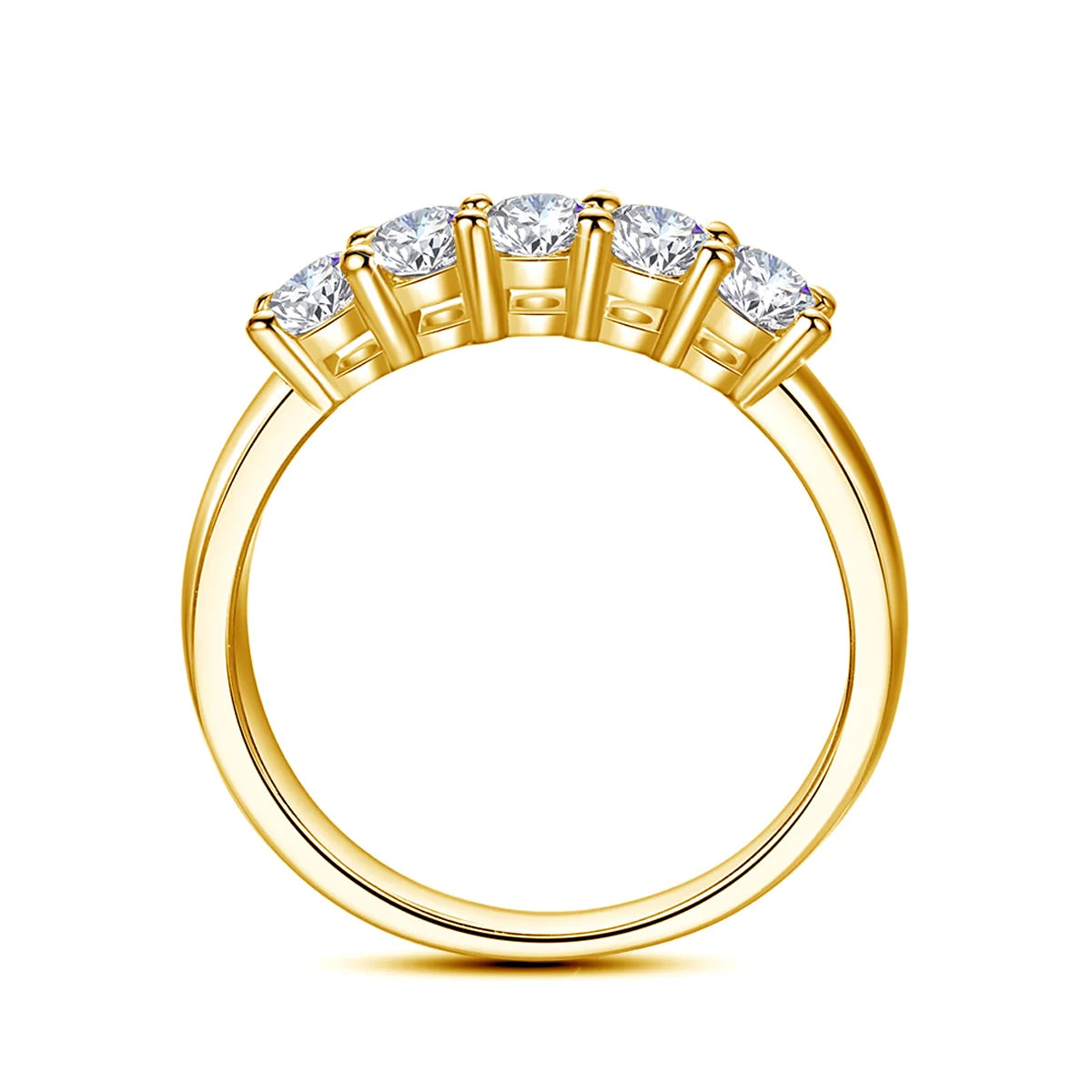 Five-Stone Moissanite Ring