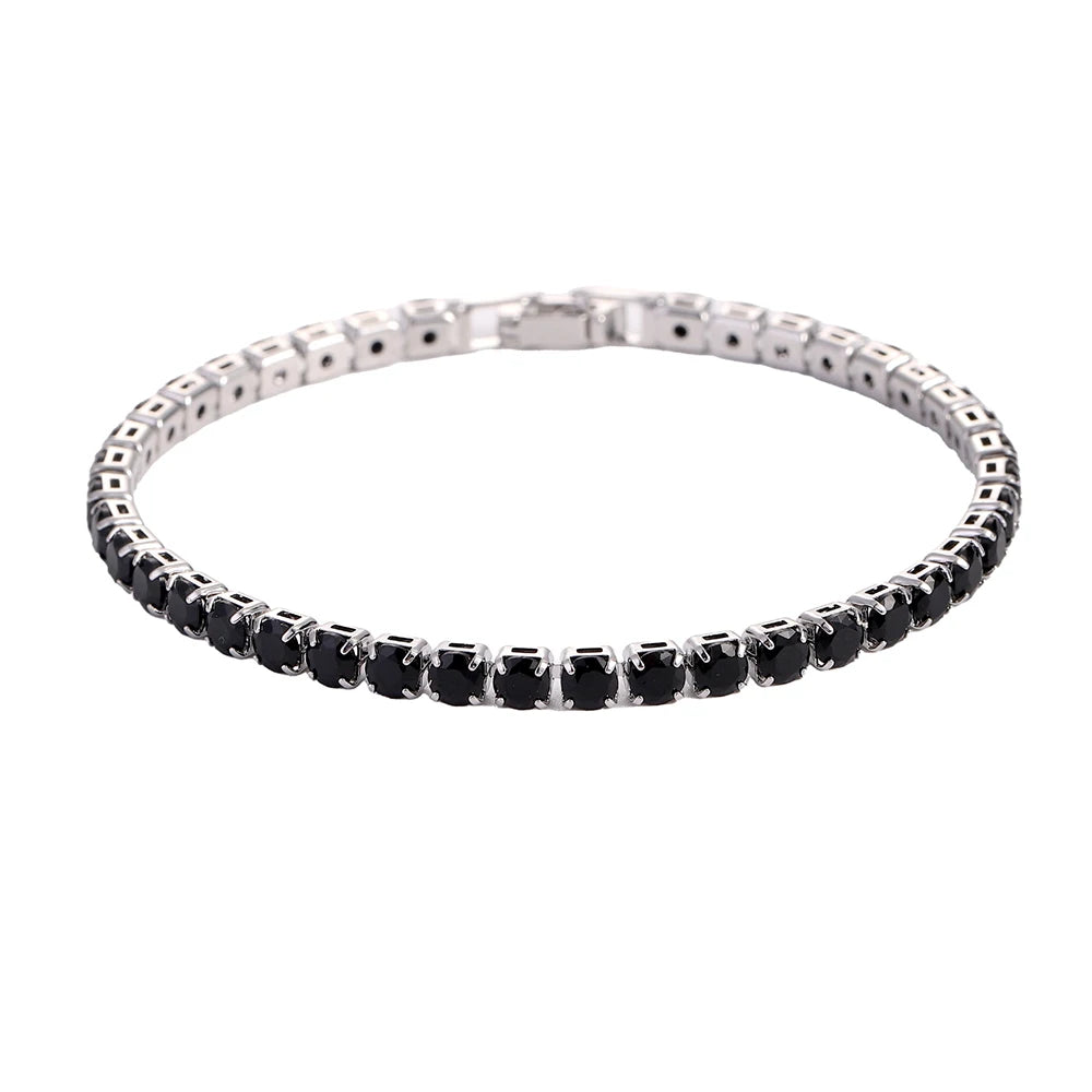 Iced Tennis Bracelet, Cubic Zirconia