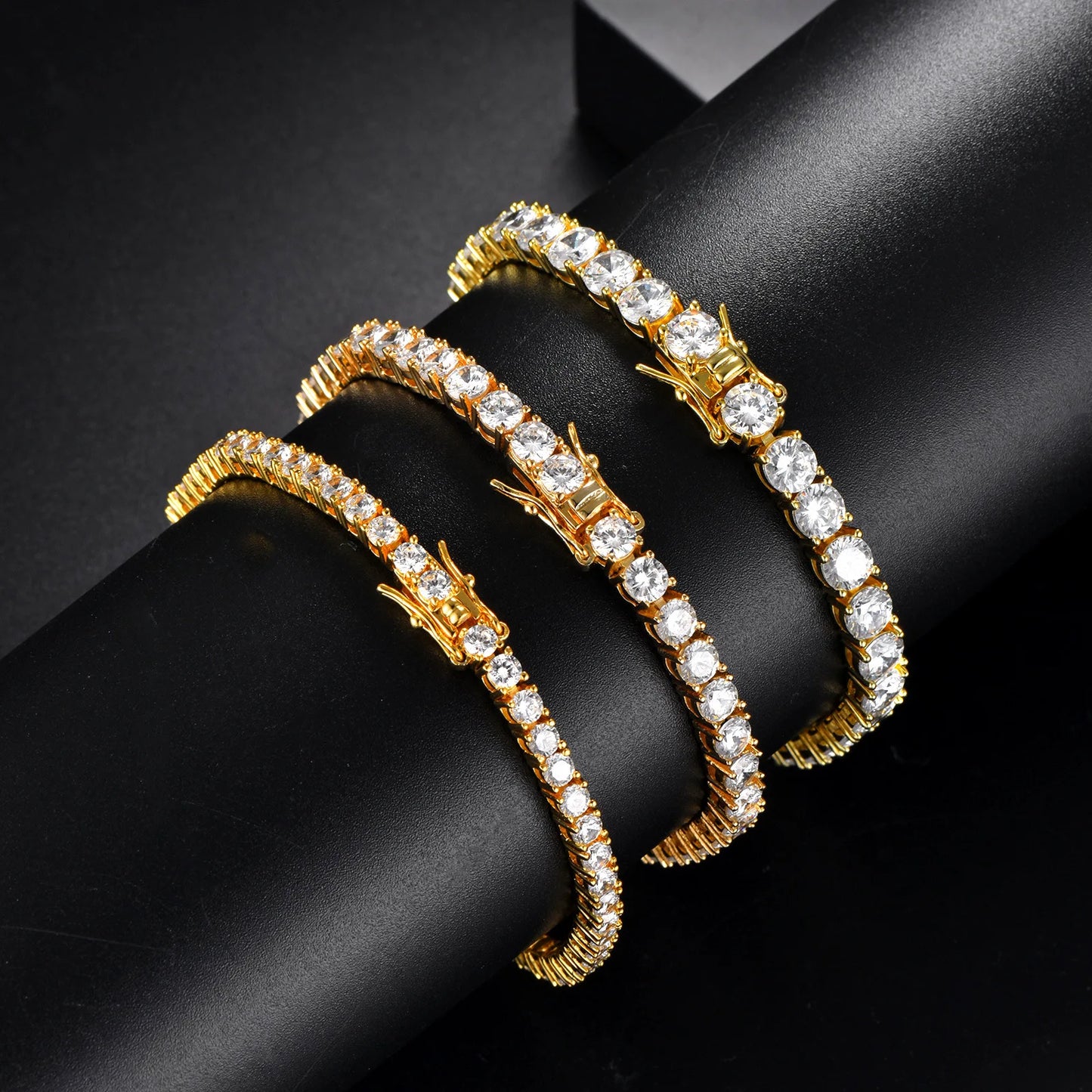 Factory Price D VVS1 Moissanite Tennis Bracelet 925 Sterling Silver Single Row Classics with GRA Bracelets for Women Man Jewelry