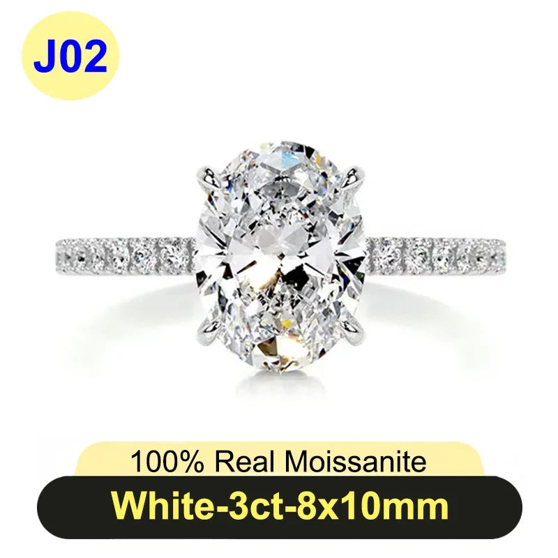 Radiant Cut Moissanite Ring