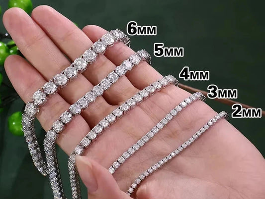 Moissanite Chain Bracelet