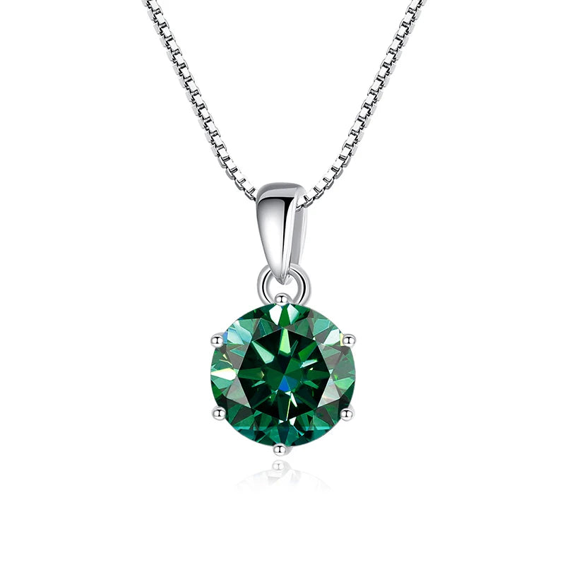 Moissanite Pendant Necklace, 1CT