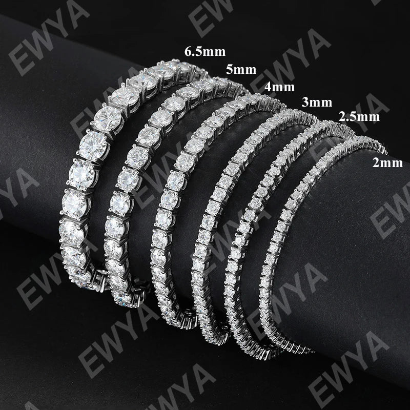 Moissanite Chain Bracelet