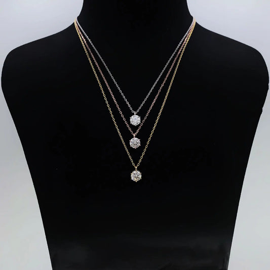 Moissanite Pendant Necklace