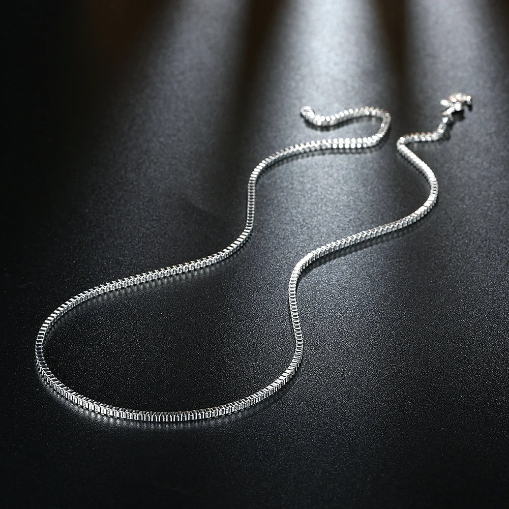 Sterling Silver Box Chain Necklace