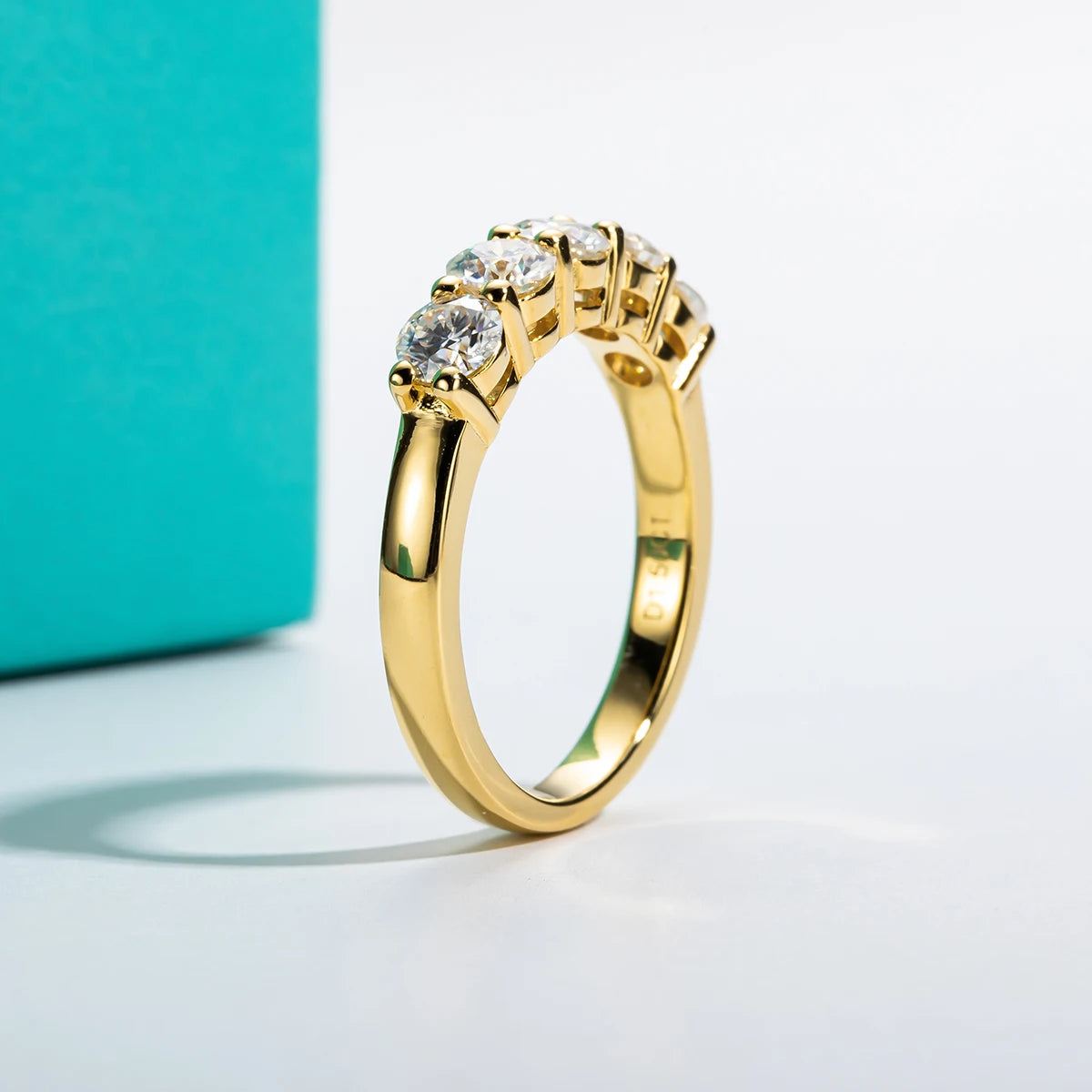 Moissanite Wedding Band Ring