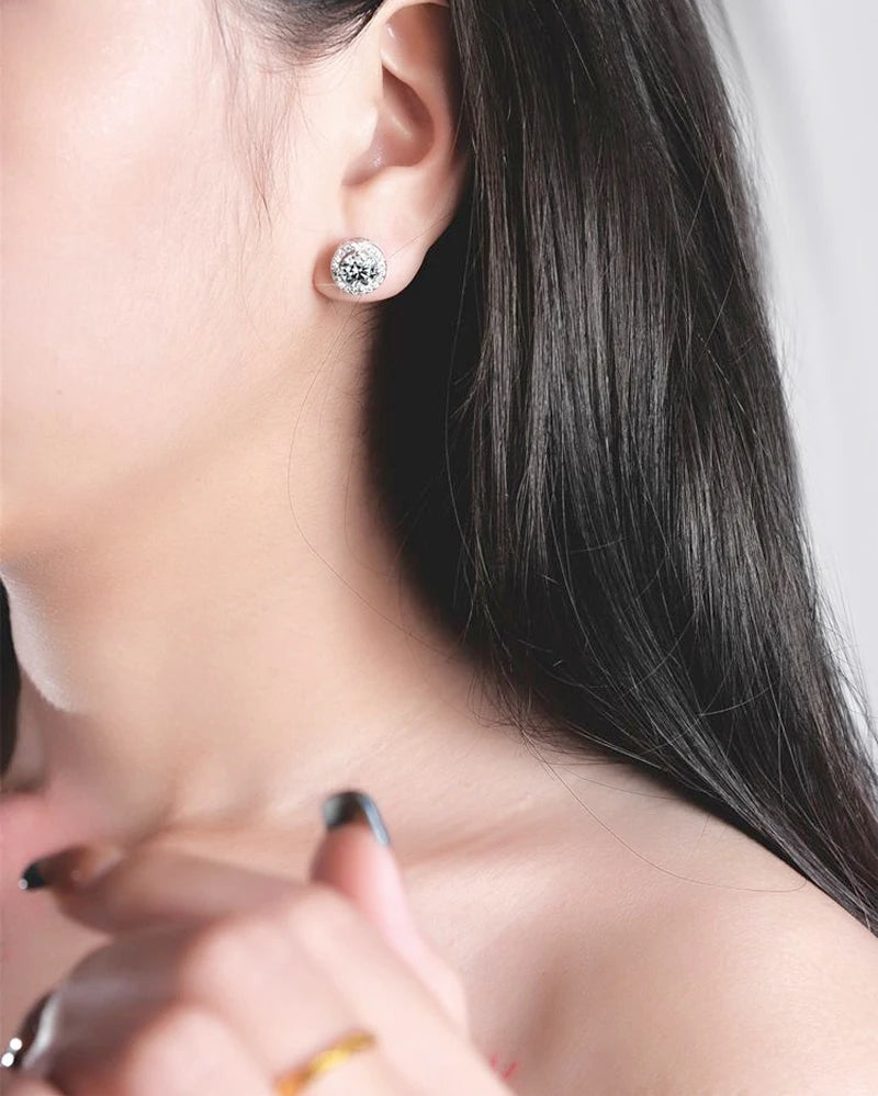 Moissanite Stud Earrings