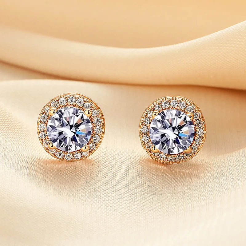 Moissanite Stud Earrings