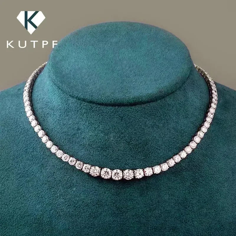 Moissanite Tennis Choker Necklace