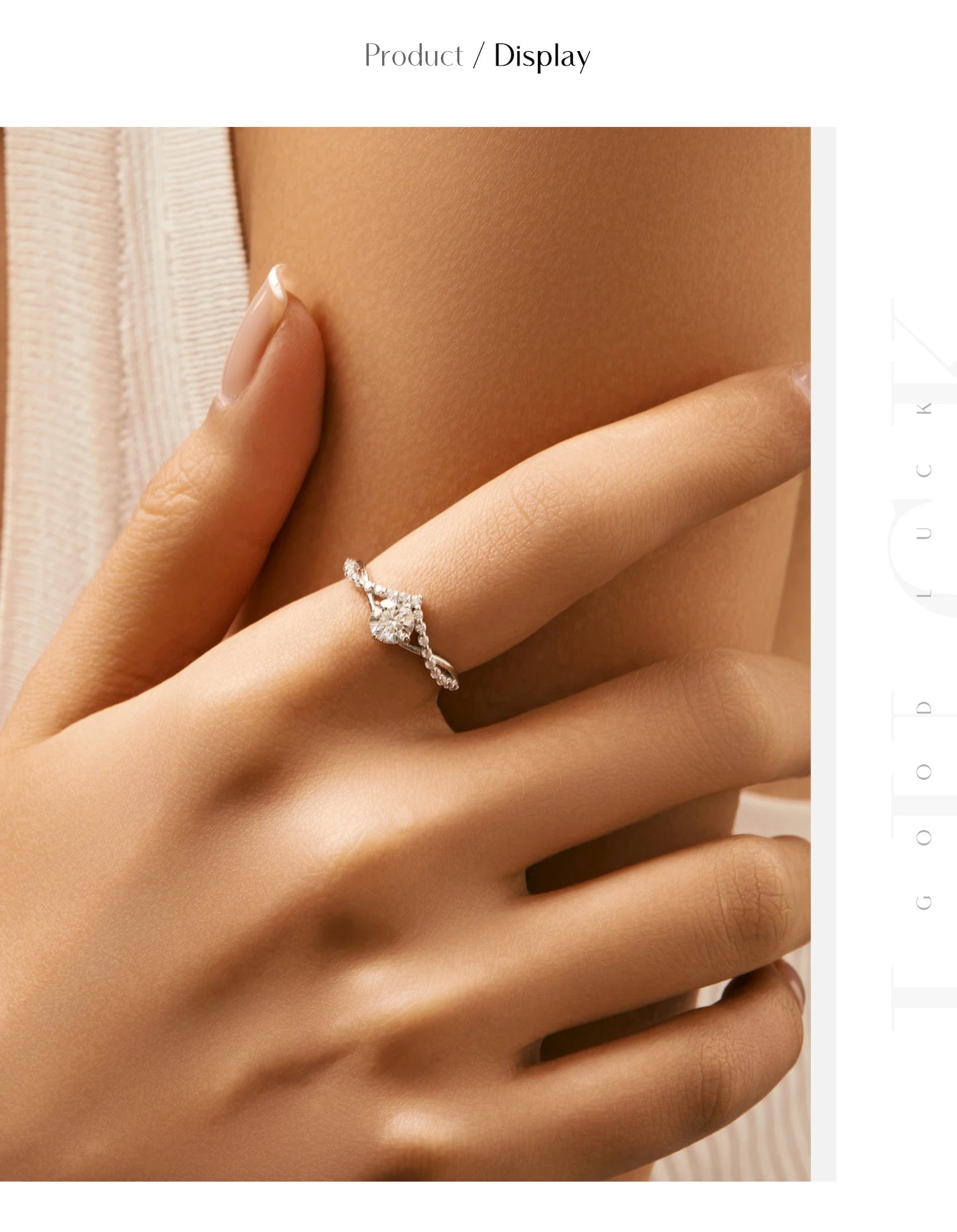 Delicate Crown Moissanite Ring
