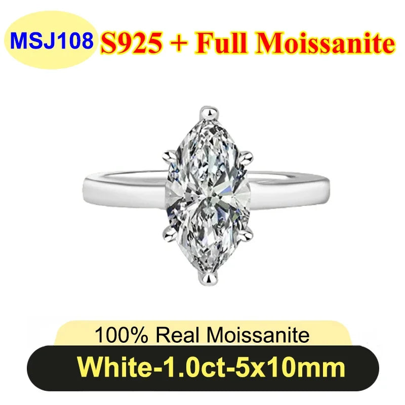 Radiant Cut Moissanite Ring