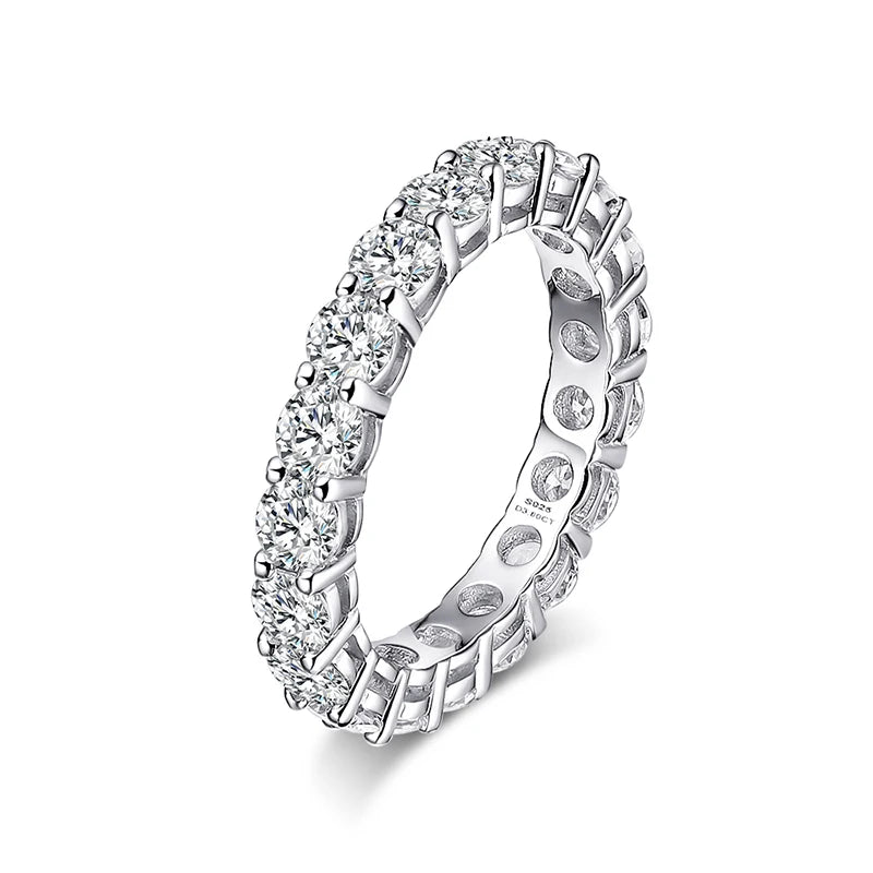 Moissanite Eternity Band Ring