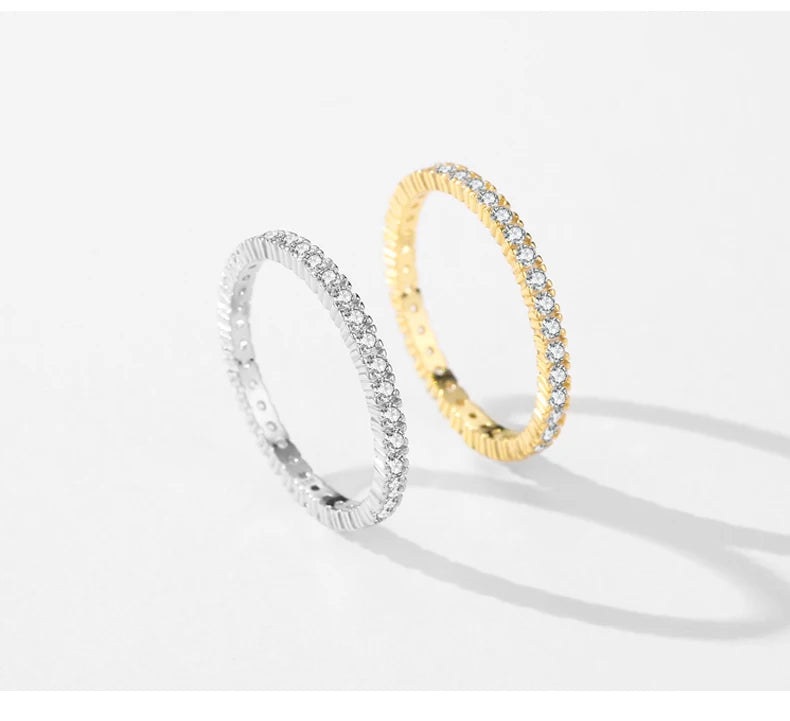 Zircon Wedding Band Ring