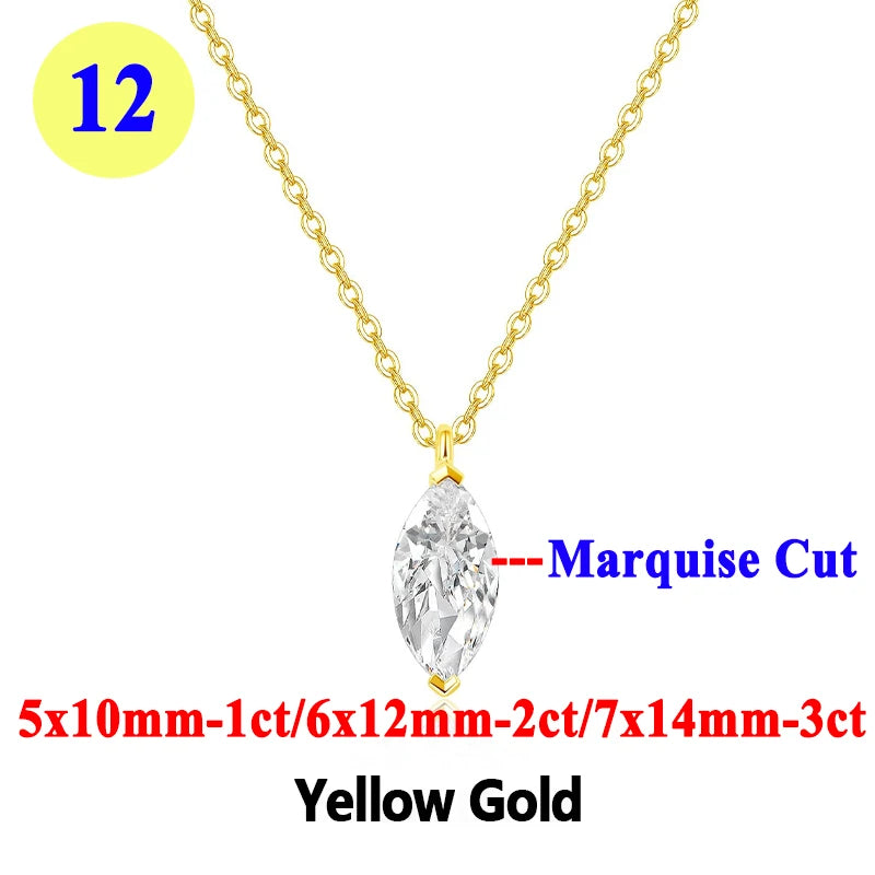 Moissanite Pendant Necklace