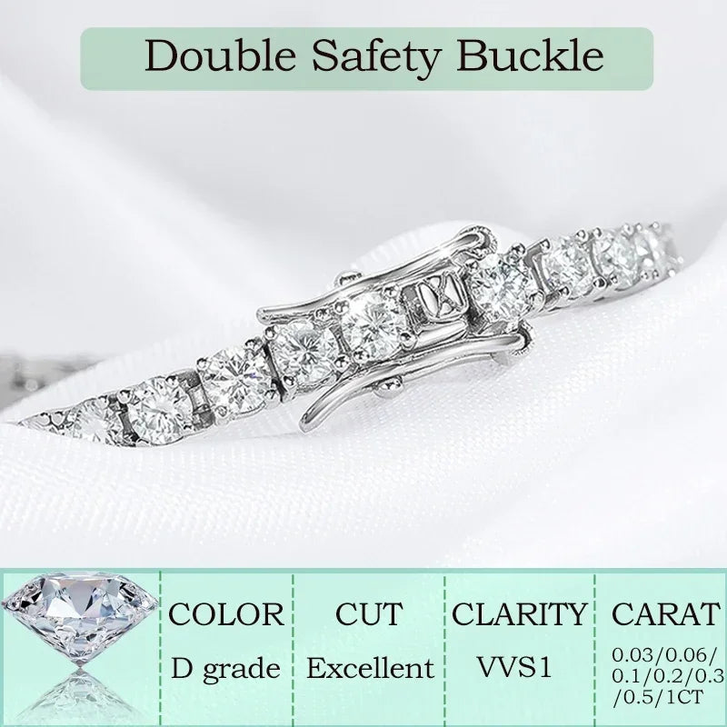 Moissanite Tennis Bracelet