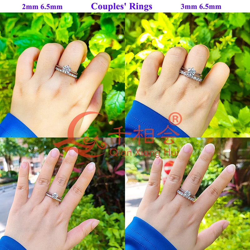 Moissanite Eternity Band Ring