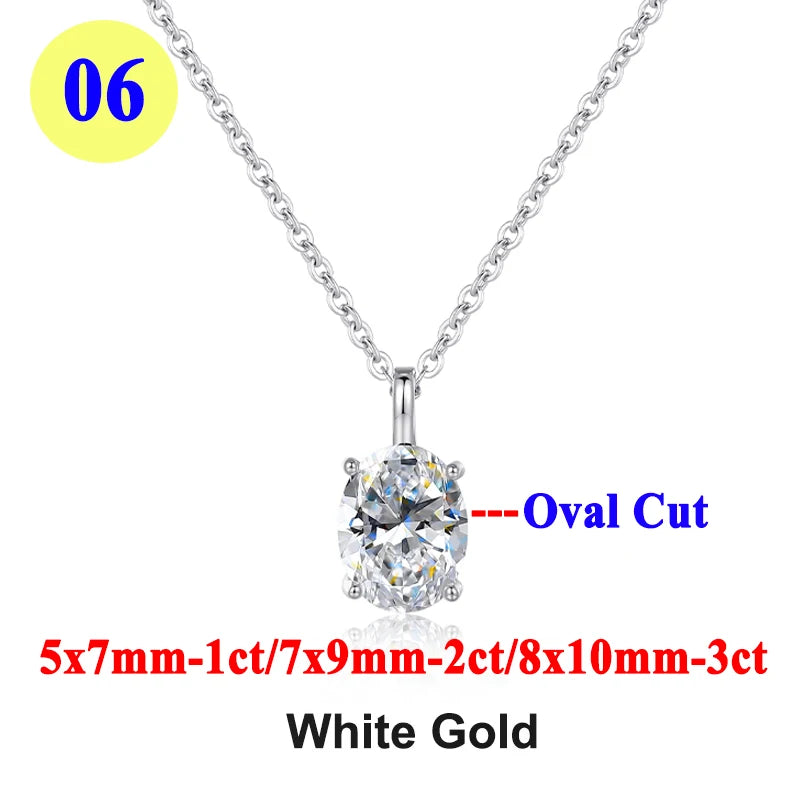 Moissanite Pendant Necklace