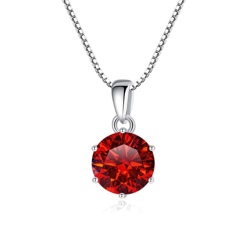 Moissanite Pendant Necklace, 1CT
