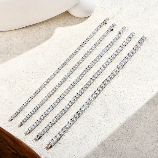 White Gold Moissanite Tennis Bracelet