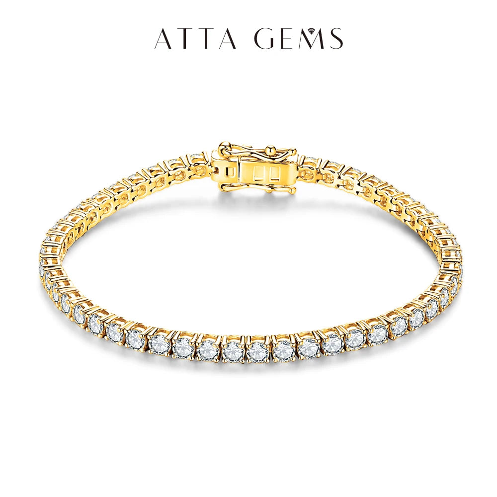 White Gold Moissanite Tennis Bracelet