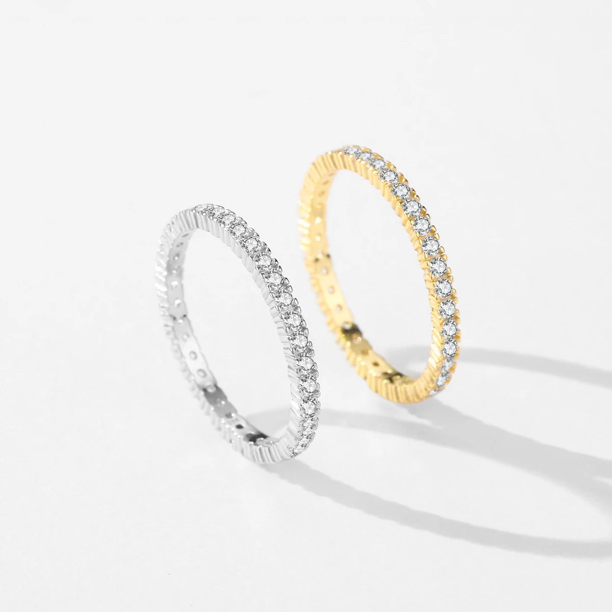Zircon Wedding Band Ring