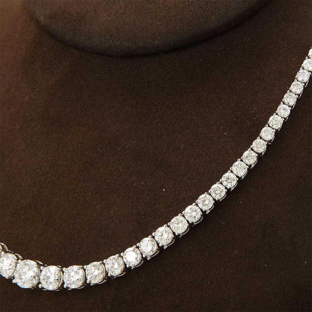 Moissanite Tennis Choker Necklace