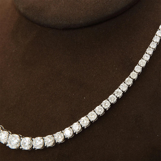 Moissanite Tennis Choker Necklace